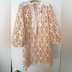 Beautiful peach dress by Sandro Paris in EU size 38 , which fits true US 4